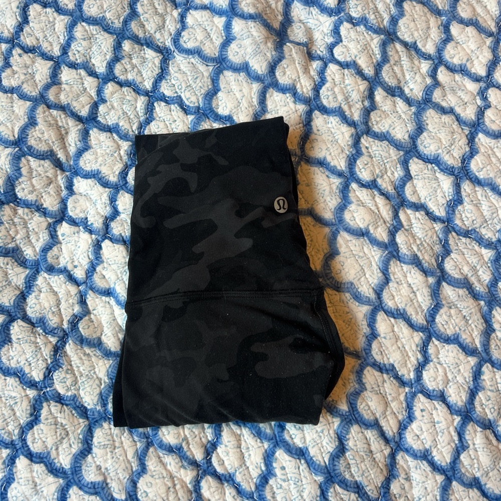 lululemon athletica Black Camouflage Leggings